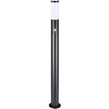 Lámpara de Jardín de Acero Inoxidable 100 cm Antracita con Sensor de Movimiento IP44