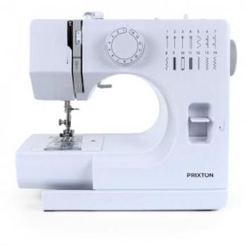 Máquina de Coser Prixton P115 - 14 Puntadas, 2 Velocidades, Cajón para accesorios, Lámpara y Pedal incluido