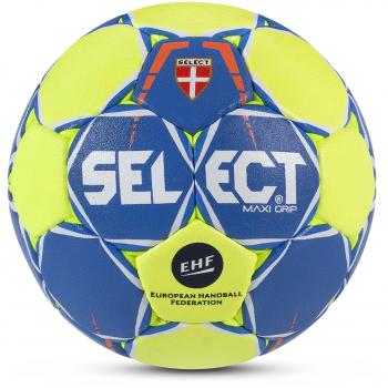 SELECT máxima de Grip 2.0 – Balón de Balonmano, Color Blau/Gelb/Weiß, tamaño 2
