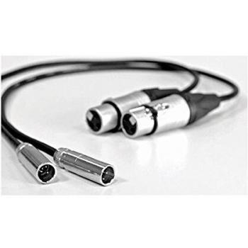 Cables de Audio Mini XLR a XLR para Video Assist Blackmagic - Set de 2 (0.50 m)
