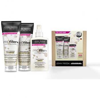 John Frieda - PROfiller+ BOX Kits de cuidado capilar unisex 1 pieza, incluye Spray para cabello fino 150ml, champú 250ml y acondicionador 250ml