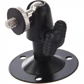 Soporte de pared metálico negro para cámara de vigilancia 7,62 cm