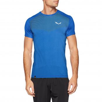 Salewa pedroc Printed M S/S Tee Camisetas, primavera/verano, hombre, color azul náutico