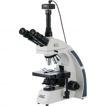 Microscopio Trinocular Digital Levenhuk MED D40T con cámara y alta resolución
