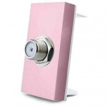 Conector SAT rosa para mecanismo de empotrar LEDBOX