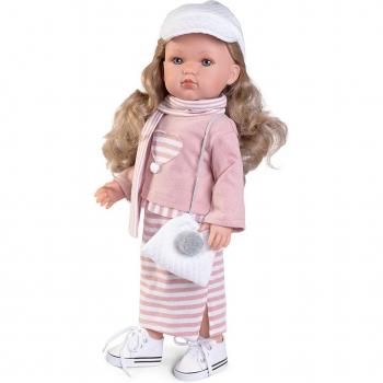 Muñeca Bella de Muñecas Antonio Juan con vestido de rayas