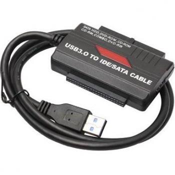 Cable Adaptador USB 3.0 para Discos Duros IDE/SATA de 2.5 y 3.5
