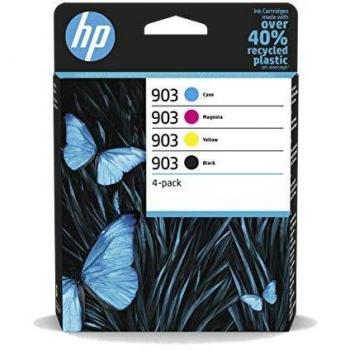HP 903 6ZC73AE, Negro, Cian, Magenta y Amarillo, Cartuchos de Tinta Originales, Pack de 4, Para impresoras HP OfficeJet serie 6900; HP OfficeJet Pro serie 6900