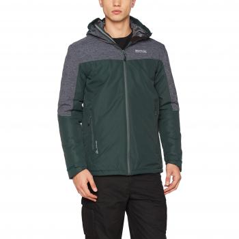 Regatta de Hombre Garforth Impermeable y Aislante Chaquetas, Hombre, Color Dkspruce/SLG, tamaño Medium