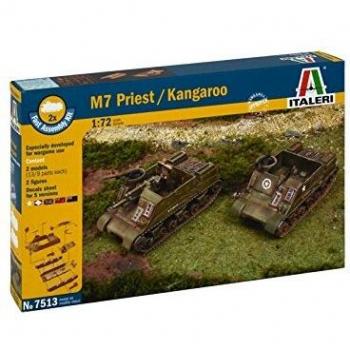 Italeri 510007513 – 1:72 US M7 Priest 105 mm/Kang. Fa.Ass.Kit, Tank