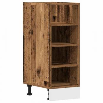 Armario inferior de madera envejecida 30x44,5x81,5 cm de madera compuesta Vidaxl