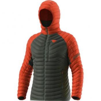 Chaqueta de Piumino con Capucha Dynafit Radical para Hombre - Verde Caqui/Naranja - Talla S