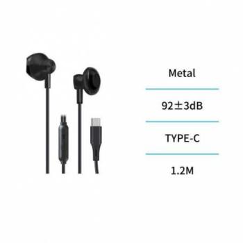 Auricular con cable Tipo C EP2107 - Sonido Estéreo y Control de Volumen