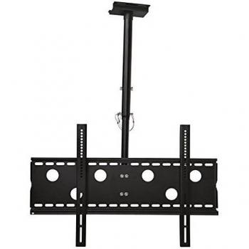 Soporte de techo para monitor en negro extensible de 57 cm a 80 cm orientable, inclinable 20° girable 360° para LG 32 32LD350