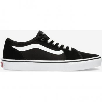 Vans Filmore Decon Black/White Suede Canvas Sneakers for Men - Size 40
