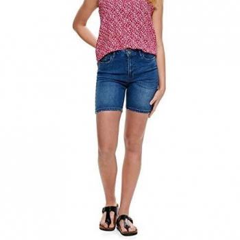 Only - Pantalon Corto Mujer Color: TEXA Midblue Talla: 29