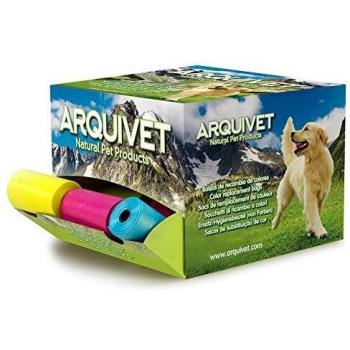 Arquivet Expositor Bolsas de Caca para Perros - 50 Rollos x 20 Bolsas - Bolsas de Recambio para excrementos de Perro - Bolsas de heces para Perros - Accesorios para Mascotas
