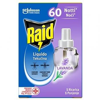 Ricarica Líquida Antizancudos Raid 36ml con Aroma de Lavanda - Dura 60 Noches