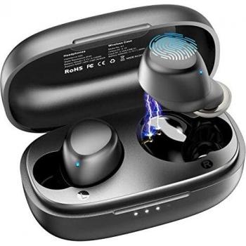 TOZO A1 Mini Auriculares inalámbricos Bluetooth 5.3 en la Oreja Auriculares livianos Micrófono Incorporado, Auriculares con Sonido Premium inmersivo