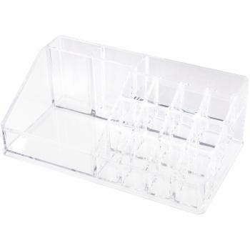 Compactor - Organizador maquillaje y bisutería, Transparente, 22.3 x 12.7 x H.8 cm, RAN5051