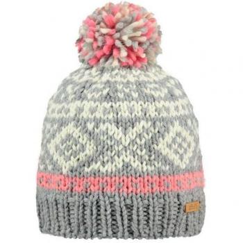 Barts 02164022 Kids Log Cabin Heather Grey Beanie - 4 years