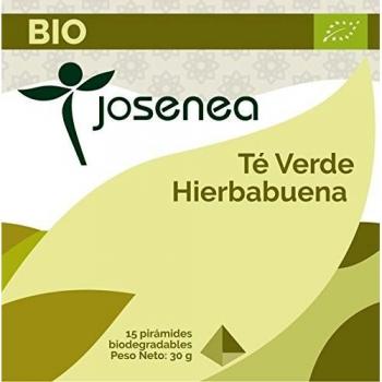 Té verde con hierbabuena de Josenea, caja de 15 pirámides