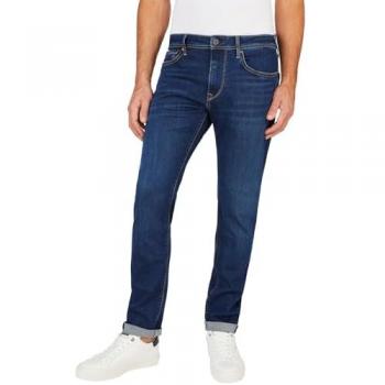 Pepe Jeans Stanley Regular-Fit Denim Jeans for Men - Sustainable, Blue, Size W34 L32