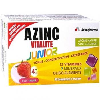 Arkopharma Azinc Optimal Junior goût fraise 30 comprimés