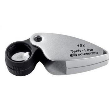 Lupa Plegable Tech-Line Aumento 20x Diámetro Lente 16,8 mm SCHWEIZER