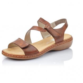 Sandalias de cuña Rieker ZAZIE para mujeres en color marrón, talla 42