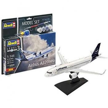 Revell GmbH Revell 63942 Airbus A320 Neo 'Lufthansa' - Juego de Modelos, Multicolor, 1/100