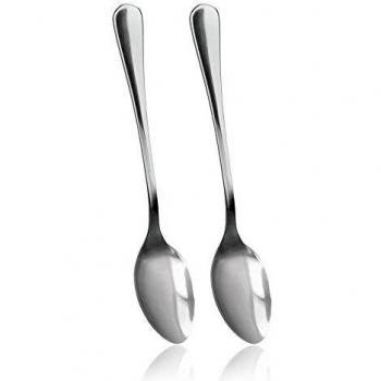 Metaltex Juego 2 CUCHARAS Mesa INOX, Plateado, 25 x 15 x 5 cm