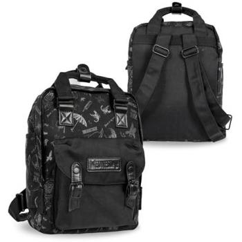Mini Mochila Licenciada Miércoles de Blue Sky Studios - Pequeña Bolsa Escolar y de Viaje para Niños, Adolescentes y Adultos, Correas Ajustables, Multicolor