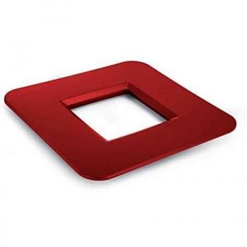 Base de Mesa Cuadrada Mondum Mediterráneo 80x80 cm Roja