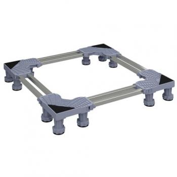 Base ajustable para lavadora gris 67 x 67 x 12 cm metal 400 kg