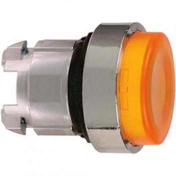 Schneider elec pic - mss 40 02 - Cabeza pulsador luminoso diámetro 22 saliente amarillo embellecedor metálico