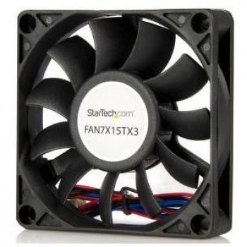 StarTech.com Ventilador de Chasis para Ordenador - 70mm x 15mm - Conector TX3 - Rodamiento de Bolas