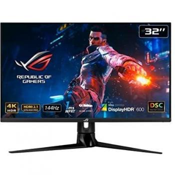 ASUS ROG Swift PG32UQ - Monitor de Gaming, HDMI 2.1, 4K UHD, 144 Hz, IPS, 1 ms, G-Sync, DSC, ELMB, Variable
