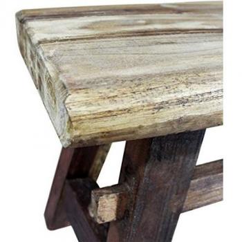 vidaXL Bench Mixed Recycled Wood 100x28x43 cm