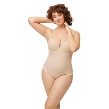 Ysabel Mora Body Reductor con Aro y Espalda Abierta, Panel de Control, Tela Suave, Efecto Adelgazante, Ajuste Ergonómico