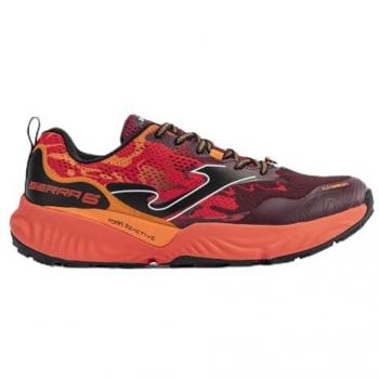 Zapatillas de Trail Running Joma Sierra, color rojo intenso y negro, talla 42, para hombre