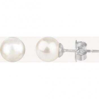 Pendientes Essentials de plata con perla Vidal & Vidal P1160A