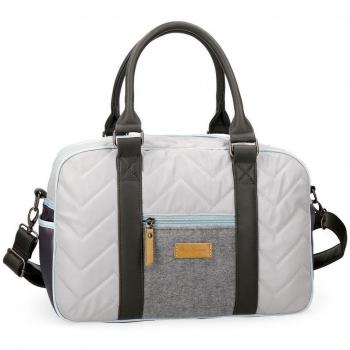 Pepe Jeans Ripple Bolsa de Viaje, 38 cm, 14.59 Litros, Gris