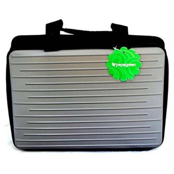 NETBOOK BAGS 13 GREY HARD SIDE WITH POCKETS
