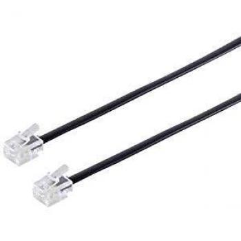 Cable de conexión RJ11 6/4C 10 m Western/Western - Accesorio para teléfono