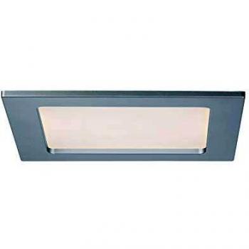Panel LED de Empotrar Cuadrado 12W 2700K Cromo Mate IP44