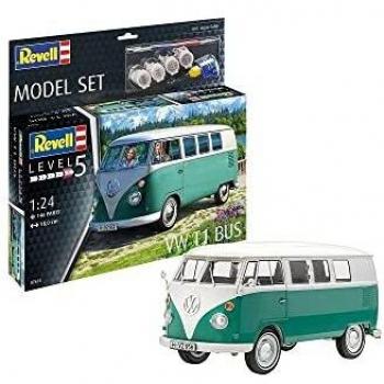 Maqueta Volkswagen T1 Bus Escala 1:24 con Accesorios y Detalles Realistas