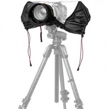 Manfrotto MB PL-E-702 Pro-Light Camera Rain Cover for DSLR Cameras, for Use with Reflex with Professional Lens, Waterproof, Protects from Dust and Rain, for Photographers - Black/Charcoal Grey