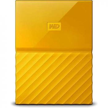 WD My Passport - Disco Duro Portátil de 1 TB y Software de Copia de Seguridad Automática, Amarillo