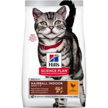 Hill's Science Plan Adult Indoor Hairball con Pollo para gatos - Alimento seco, formulado específicamente para gatos adultos que viven en interiores, ayuda a reducir la formación de bolas de pelo, contiene pollo como ingrediente principal, rico en prote
